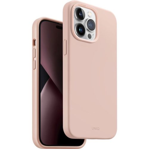 UNIQ Lino silikonový kryt iPhone 14 Pro Max růžový UNIQ