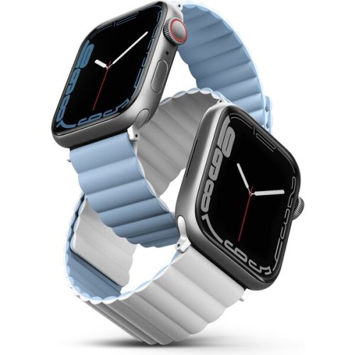 UNIQ Revix oboustranný řemínek pro Apple Watch 41/40/38mm Arctic (bílý/modrý) UNIQ