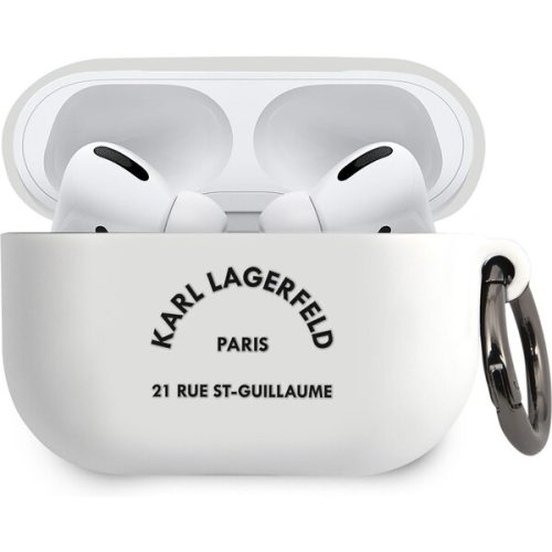 Karl Lagerfeld Rue St Guillaume pouzdro Airpods Pro bílé Karl Lagerfeld