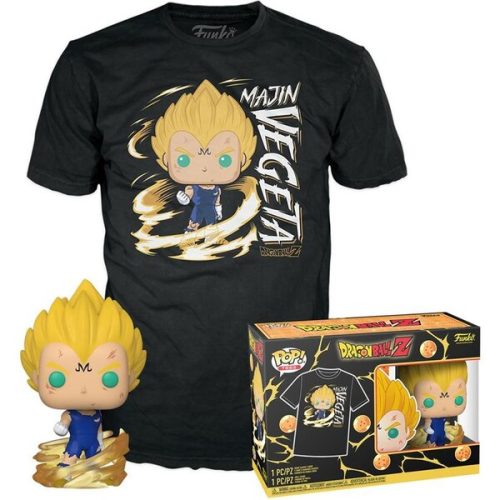 Funko POP! & Tee Box: DBZ- Majin Vegeta (GITD) S Funko