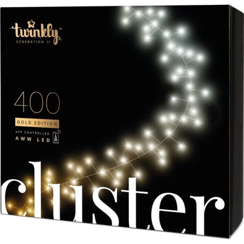 Twinkly Cluster Gold Edition chytrý řetěz se žárovkami 400 ks Twinkly