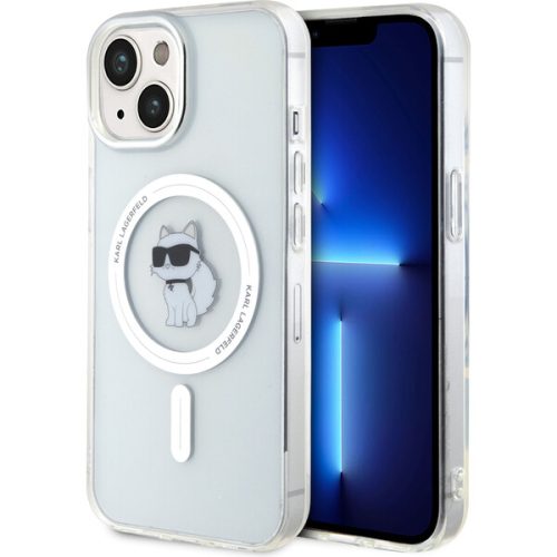 Karl Lagerfeld IML Choupette MagSafe kryt iPhone 15 čirý Karl Lagerfeld