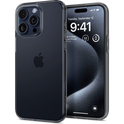 Spigen Crystal Flex kryt iPhone 15 Pro šedý Spigen