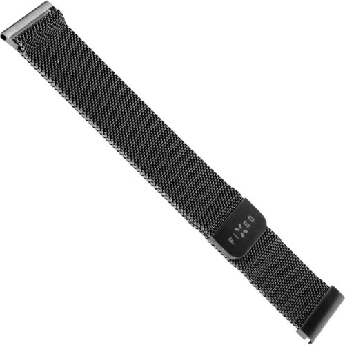FIXED Mesh Strap síťovaný nerezový řemínek (22mm) černý FIXED