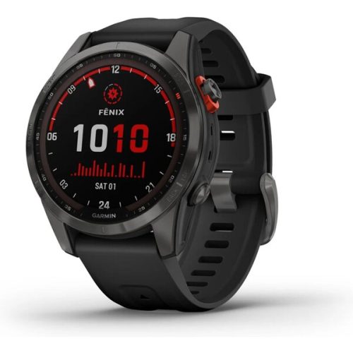 Garmin fenix 7S Solar Gray / Black Silicone Band Garmin