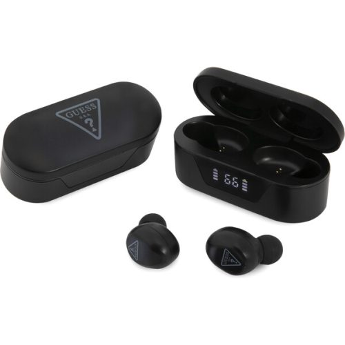 Guess True Wireless Triangle Logo BT5.0 bezdrátová sluchátka černá Guess