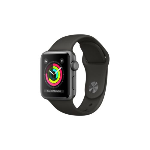 Apple Watch Series 3 38mm vesmírně šedý hliník s šedým sportovním řemínkem (2017) Apple