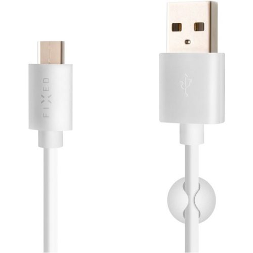 FIXED Rapid Charge datový a nabíjecí kabel USB-C 3A bílý FIXED