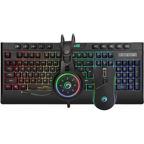 Marvo CM305 RGB sada klávesnice s herní myší a sluchátky (US) Marvo