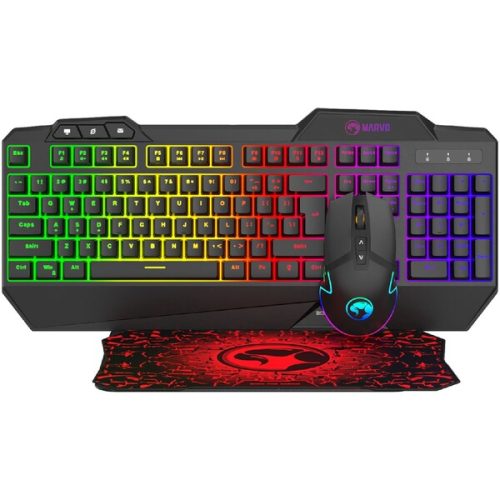 Marvo CM306 sada klávesnice s herní myší a podložkou (US) Marvo