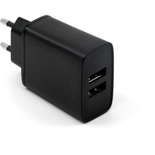 FIXED síťový adaptér 15 W 2x USB-A černý FIXED