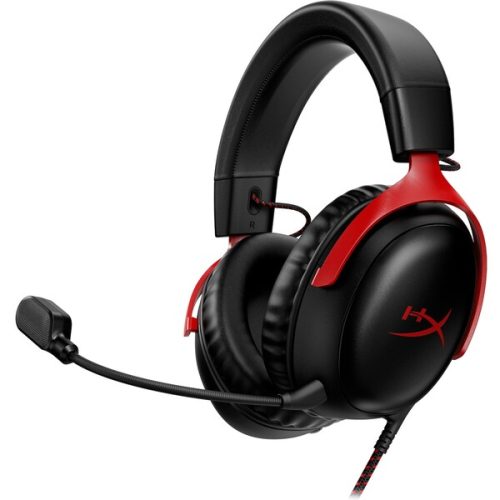 HyperX Cloud III herní headset červený HyperX