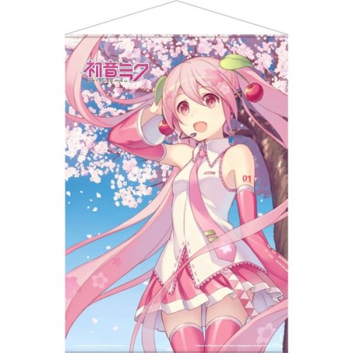 Plátěný plakát Hatsune Miku - Cherry Blossom 50 x 70 cm POPbuddies