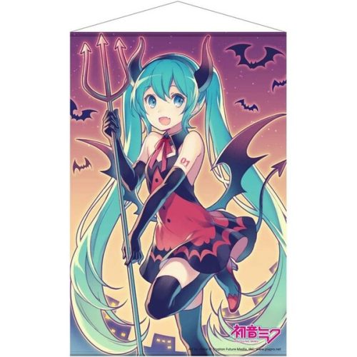 Plátěný plakát Vocaloid - Miku Hatsune #2 (Demon Suit) 60 x 90 cm Sakami Merchandise