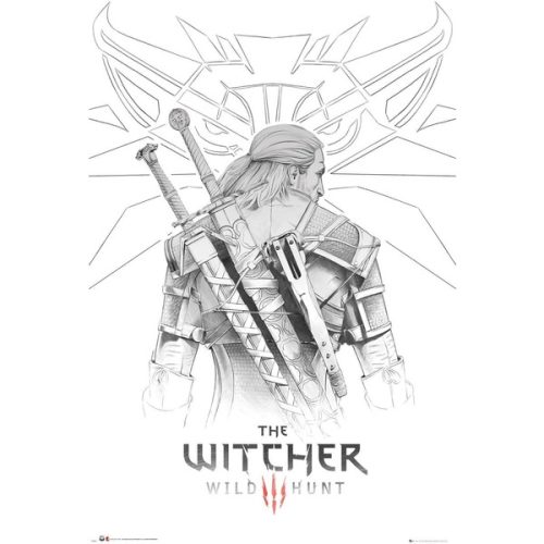 Plakát The Witcher - Geralt Sketch (86) Europosters