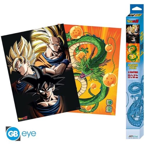 Set 2 plakátů Dragon Ball - Goku & Shenron (52x38 cm) Abysse Corp