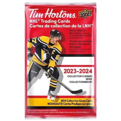 Hokejové karty 2023-24 Upper Deck Tim Hortons Hockey Hobby Balíček Upper Deck