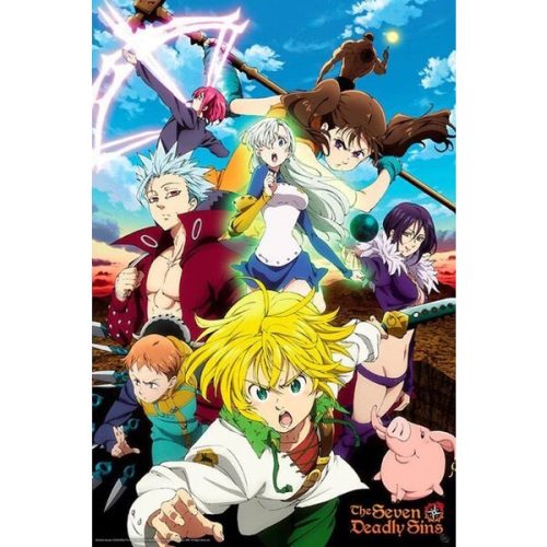 Plakát The Seven Deadly Sins: S3 - Poster Meliodas & Sins (96) Europosters