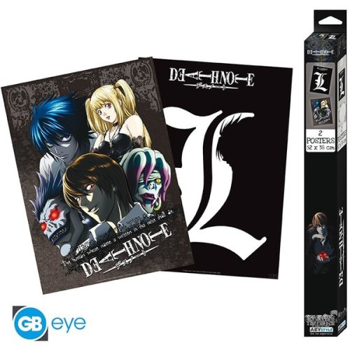 Set 2 plakátů Death Note - L & Group (52x38 cm) Abysse Corp
