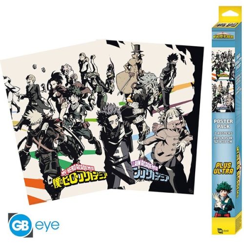 Set 2 plakátů My Hero Academia - Heroes & Villains (52x38 cm) Abysse Corp