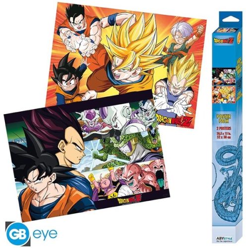Set 2 plakátů Dragon Ball - Saiyans (52x38 cm) Abysse Corp