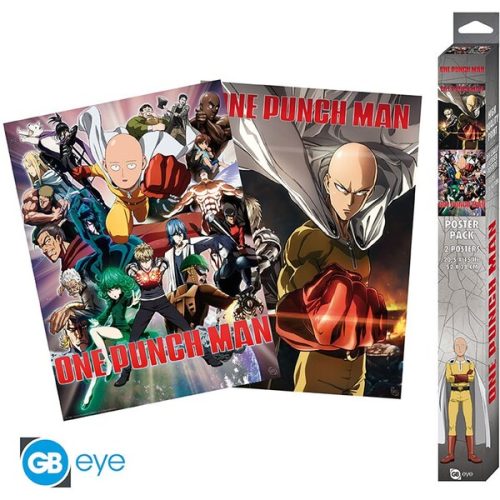 Set 2 plakátů One Punch Man - Saitama & Genos (52x38 cm) Abysse Corp