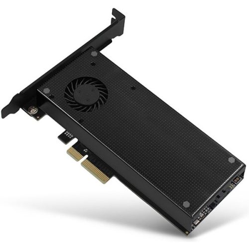 AXAGON PCEM2DC PCIe x4 M.2 NVMe Mkey + SATA Bkey slot adaptér chladič LP axagon