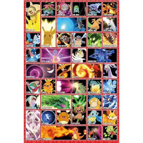 Plakát Pokemon - Moves (69) Europosters