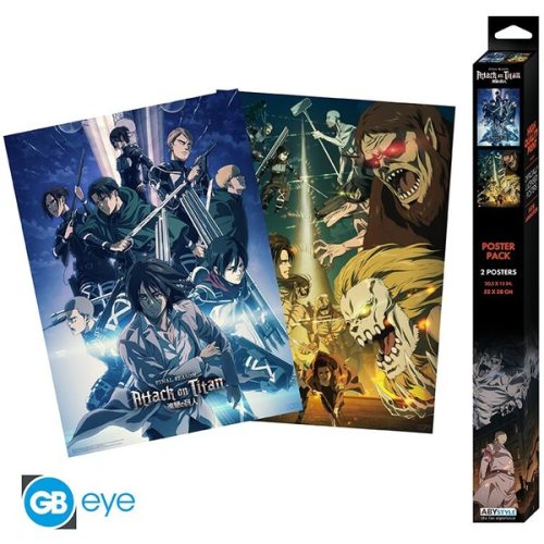 Set 2 plakátů Attack on Titan - Set 2 (52x38 cm) Abysse Corp