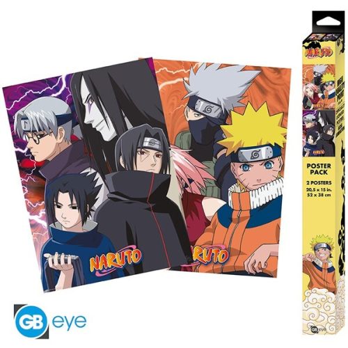 Set 2 plakátů Naruto Shippuden - Konoha Ninjas & Deserters (52x38 cm) Abysse Corp