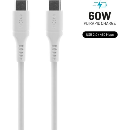 FIXED Liquid silicone kabel USB-C/USB-C (PD)