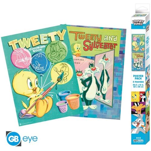 Set 2 plakátů Looney Tunes - Tweety and Sylvester (52x38 cm) Abysse Corp