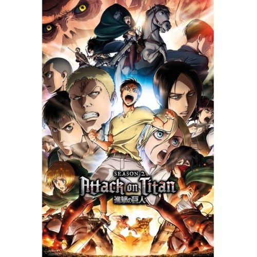 Plakát Attack On Titan Season 2 - Season 2 Collage Key Art (76) Europosters
