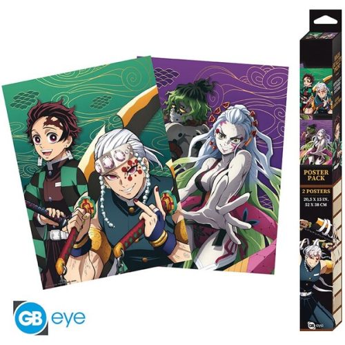 Set 2 plakátů Demon Slayer - Entertainment District (52x38 cm) Abysse Corp