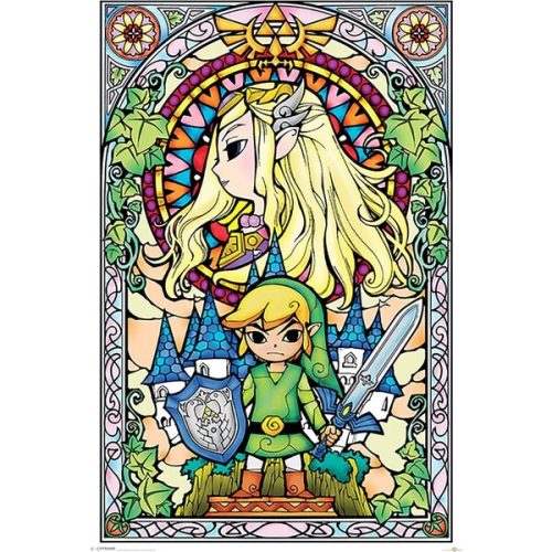 Plakát The Legend Of Zelda - Stained Glass (230) Europosters
