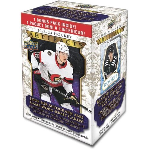 Hokejové karty 2023-24 Upper Deck Artifacts Hockey Blaster Box Upper Deck