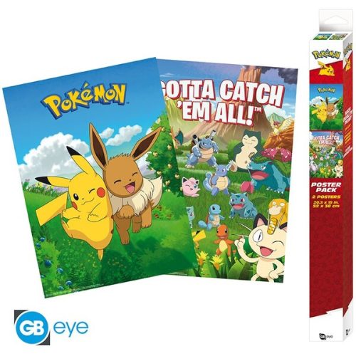 Set 2 plakátů Pokémon - Environments (52x38 cm) Abysse Corp