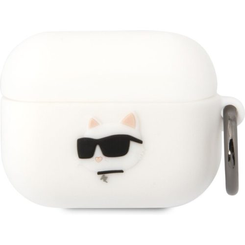 Karl Lagerfeld 3D Logo NFT Choupette Head pouzdro Airpods Pro bílé Karl Lagerfeld