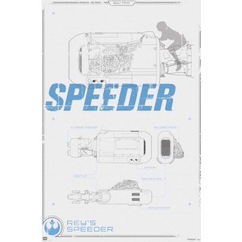 Plakát Star Wars - Rey's Speeder (118) Europosters