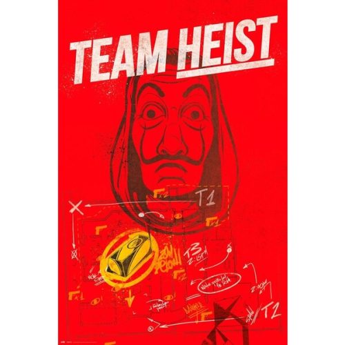 Plakát La Casa De Papel - Team Heist (144) Europosters
