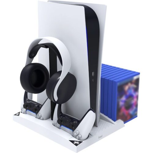 iPega P5013 nabíjecí a chladicí stanice pro PS5 bílá iPega