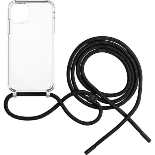FIXED Pure Neck kryt s černou šňůrkou na krk pro Apple iPhone 11 FIXED