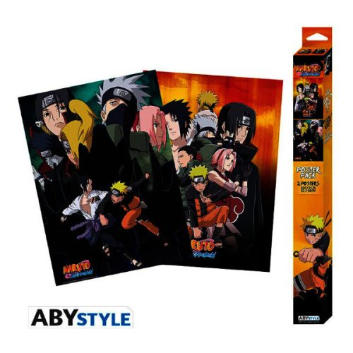 Set 2 plakátů Naruto Shippuden - Ninjas (52x38 cm) Abysse Corp