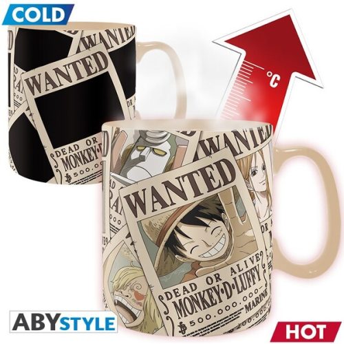 Hrnek One Piece - Wanted 460 ml (měnící se motiv) Abysse Corp