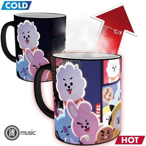 Hrnek BT21 - Times Square (měnící se motiv) 320 ml Abysse Corp