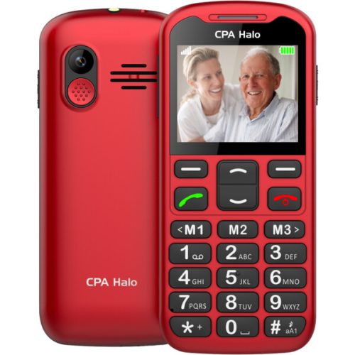 CPA HALO 19 SENIOR s nabíjejícím stojánkem červený CPA