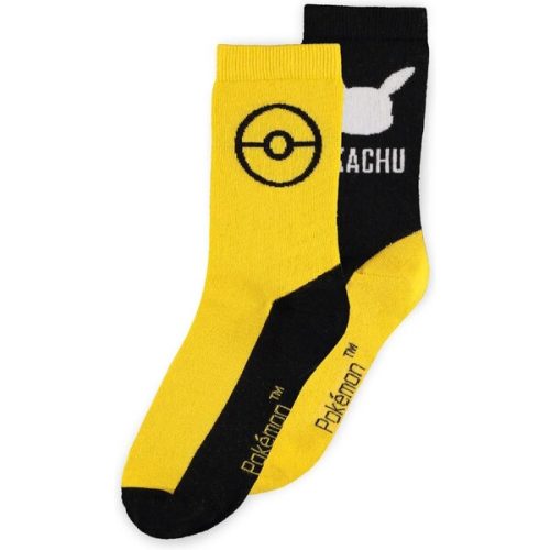 Ponožky Pokémon - Pikachu Crew 43/46 (2 kusy) Difuzed