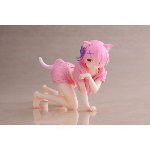 Soška Taito Re:Zero - Desktop Cute Ram (Cat Roomwear Version) 13 cm Taito Prize