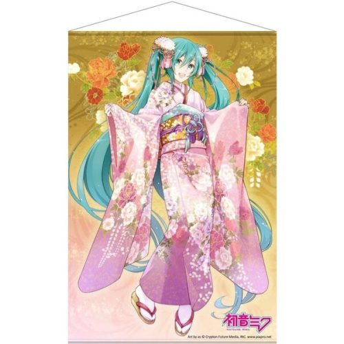 Plátěný plakát Vocaloid - Miku Hatsune #5 (Kimono) 60 x 90 cm Sakami Merchandise