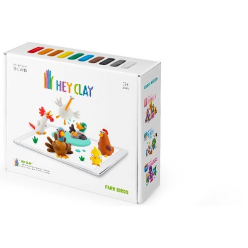 Hey Clay modelovací hmota Ptáci z farmy TM Toys